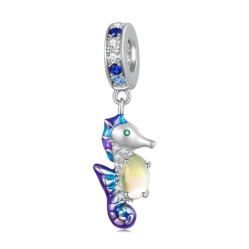 (image for) Pandora Style Exquisite Seahorse Pendant Charm - BSC850 - Product Image