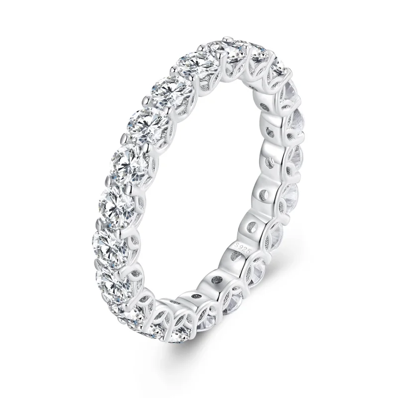 (image for) Pandora Style Fine Moissanite Ring - MSR029 - Product Image