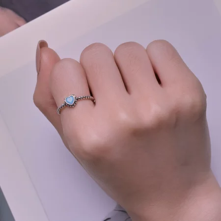 Pandora Style Heart-Shaped Open Ring - SCR927