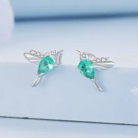 Pandora Style Hummingbird Stud Earrings - BSE849 Pandora Style Hummingbird Stud Earrings - BSE849