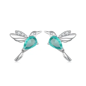 (image for) Pandora Style Hummingbird Stud Earrings - BSE849