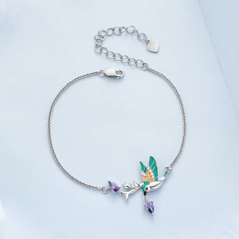 (image for) Pandora Style Kingfisher Bracelet - BSB126 - View 2