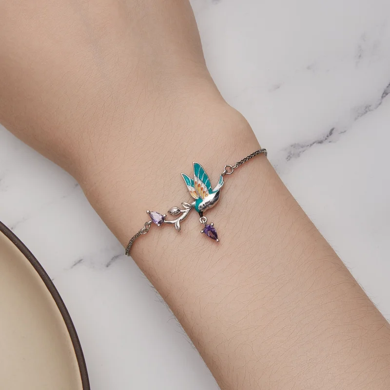 (image for) Pandora Style Kingfisher Bracelet - BSB126 - View 5