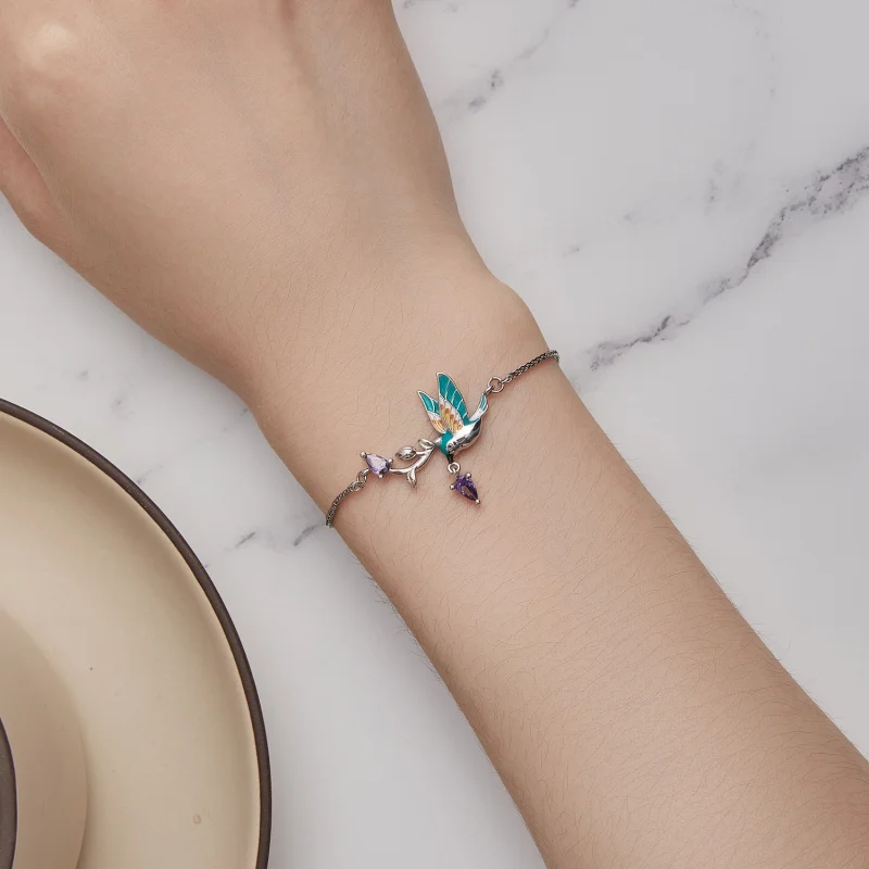 (image for) Pandora Style Kingfisher Bracelet - BSB126 - View 6