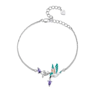 Pandora Style Kingfisher Bracelet - BSB126 (image for) Pandora Style Kingfisher Bracelet - BSB126