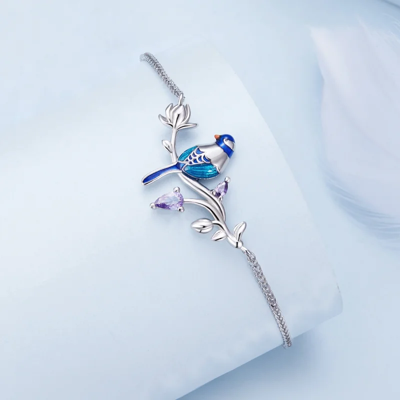 (image for) Pandora Style Kingfisher Bracelet - BSB127 - View 3