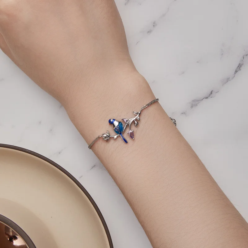 (image for) Pandora Style Kingfisher Bracelet - BSB127 - View 6