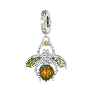 (image for) Pandora Style Lemon Bee Pendant Charm - BSC882