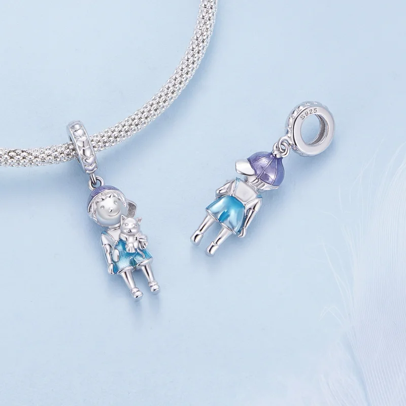 (image for) Pandora Style Little Boy Pendant Charm - BSC877 - View 4