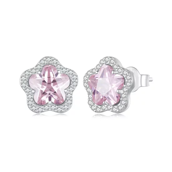 Pandora Style Little Flower Stud Earrings - BSE850