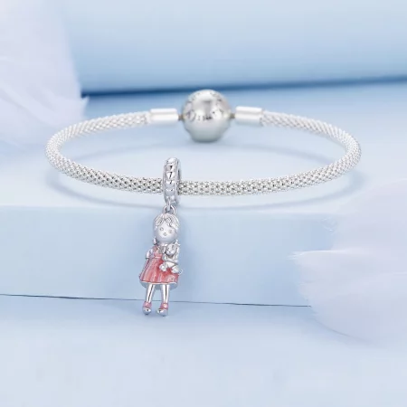 Pandora Style Little Girl Pendant Charm - BSC878