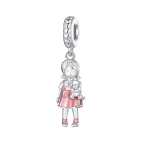 Pandora Style Little Girl Pendant Charm - BSC878 Pandora Style Little Girl Pendant Charm - BSC878