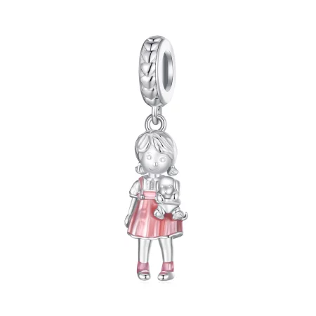 Pandora Style Little Girl Pendant Charm - BSC878