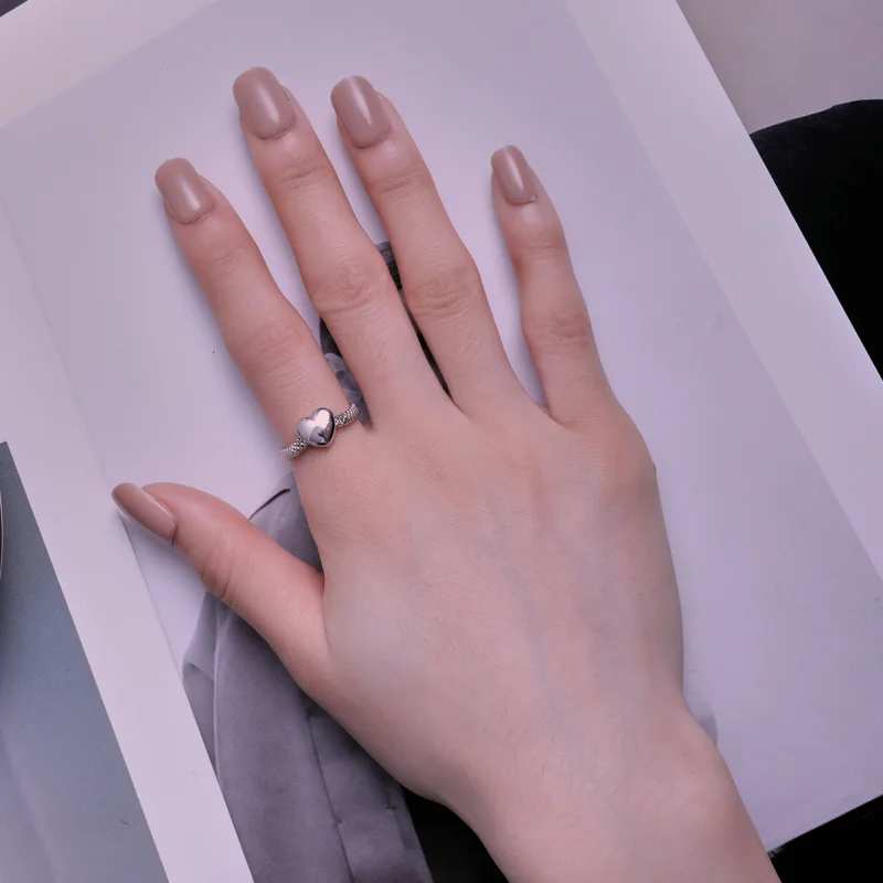 (image for) Pandora Style Love Chain Ring - BSR422 - View 4