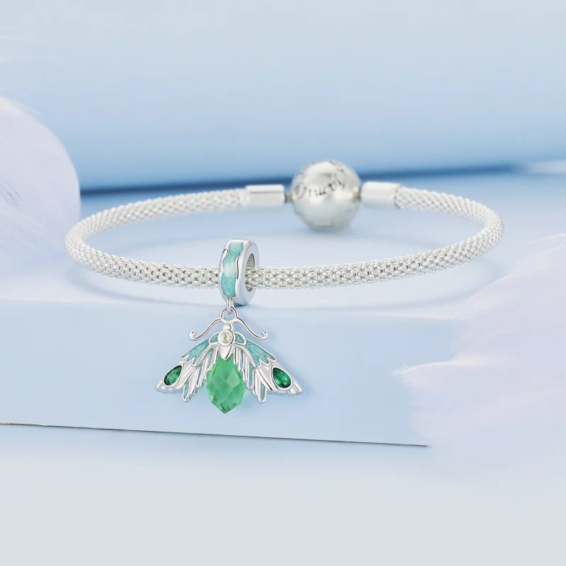 (image for) Pandora Style Moth Pendant Charm - BSC866 - View 3