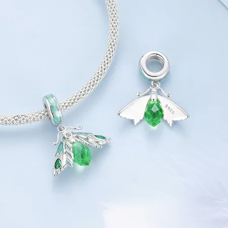 Pandora Style Moth Pendant Charm - BSC866