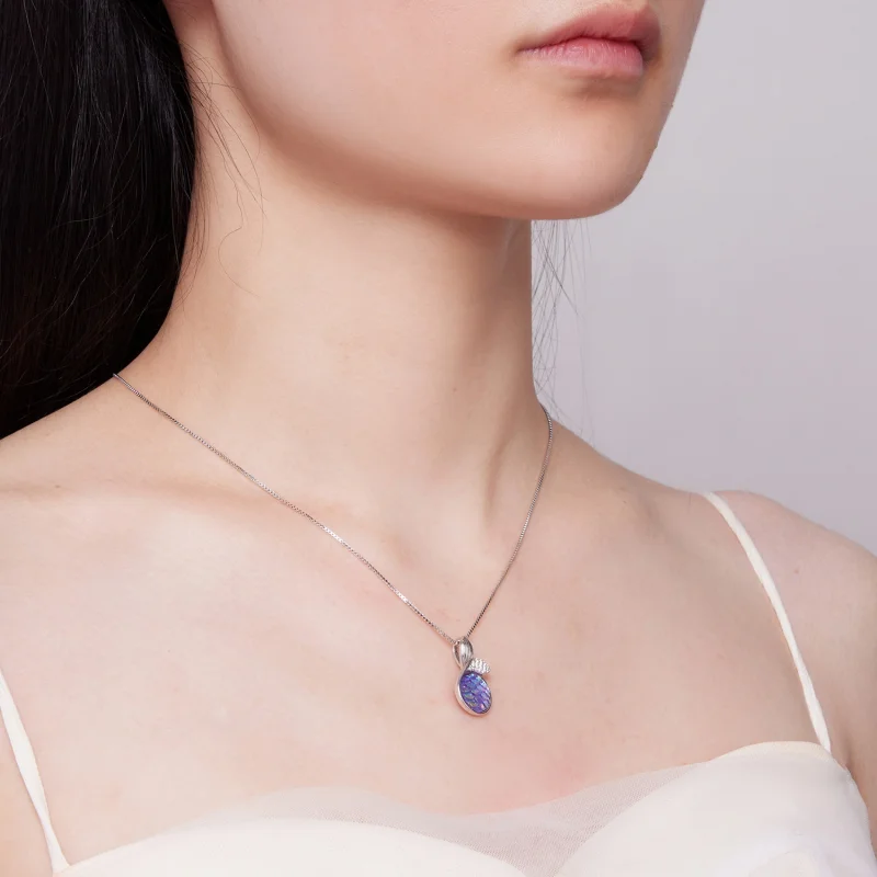 (image for) Pandora Style Necklace with Fishtail - BSN326 - View 6