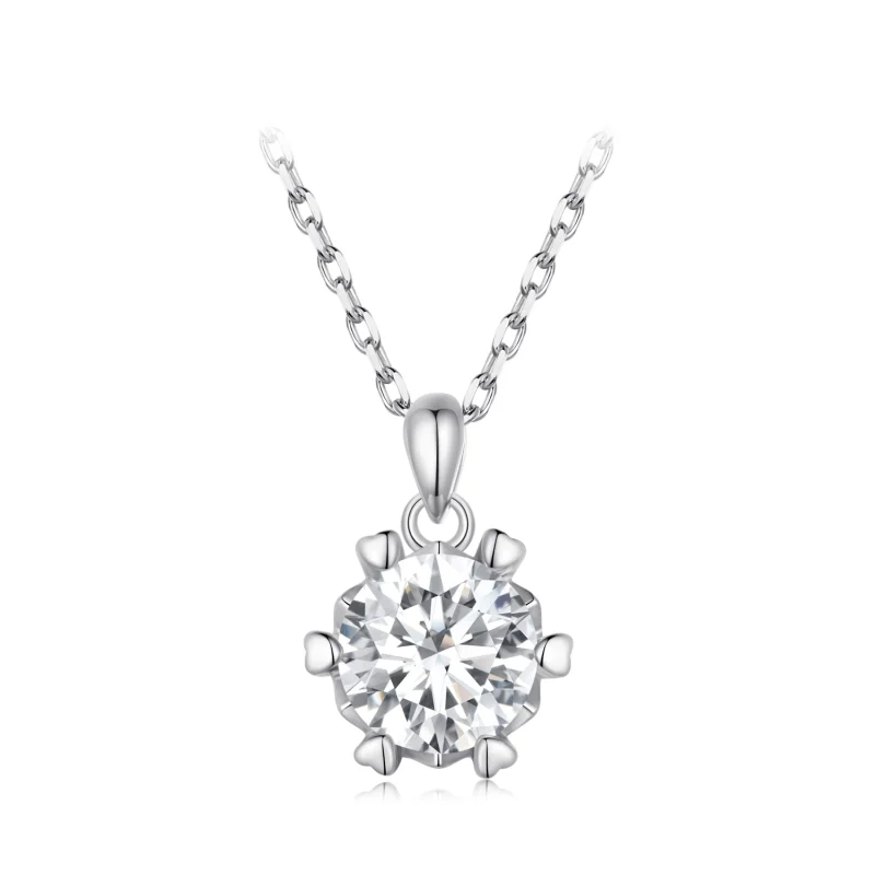 (image for) Pandora Style Necklace with Luxury Moissanite - MSN006-A - Product Image