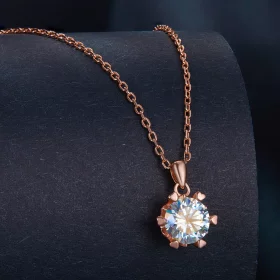 Pandora Style Necklace with Luxury Moissanite - MSN006-C Pandora Style Necklace with Luxury Moissanite - MSN006-C