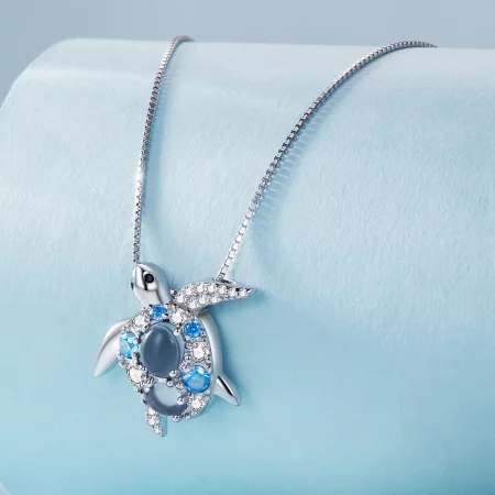 Pandora Style Necklace with Sea Turtle - BSN331