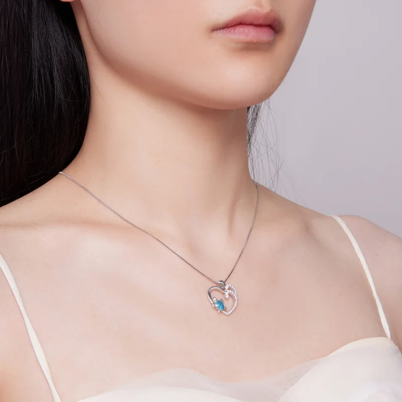 (image for) Pandora Style Necklace with Sea Turtle - SCN499 - View 6