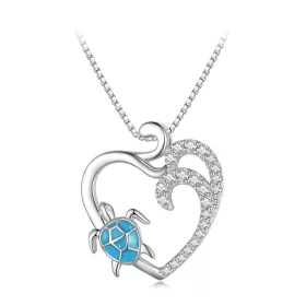 Pandora Style Necklace with Sea Turtle - SCN499 Pandora Style Necklace with Sea Turtle - SCN499