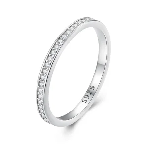(image for) Pandora Style Pave Moissanite Ring - MSR030