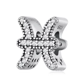 Pandora Style Pisces Lucky Zodiac Charm - SCC2516-11 Pandora Style Pisces Lucky Zodiac Charm - SCC2516-11