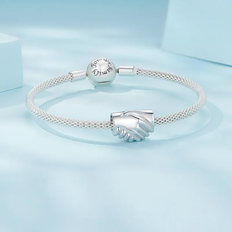 (image for) Pandora Style Shake Hands Charm - SCC2521 - View 5