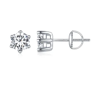 Pandora Style Shiny Zircon Stud Earrings - BSE615-5L (image for) Pandora Style Shiny Zircon Stud Earrings - BSE615-5L
