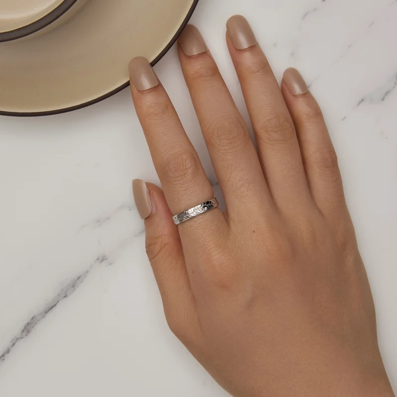 (image for) Pandora Style Simple Sweet Autumn Leaves Ring - BSR444 - View 5