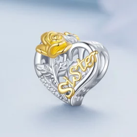 Pandora Style Sisters Charm - BSC841 Pandora Style Sisters Charm - BSC841