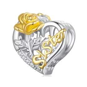 Pandora Style Sisters Charm - BSC841 Pandora Style Sisters Charm - BSC841