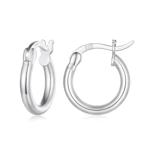 (image for) Pandora Style Small circle Hoops Earrings - SCE1608-S