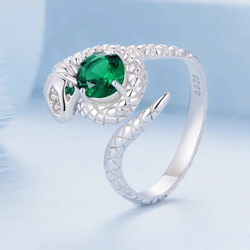 (image for) Pandora Style Snake Open Ring - BSR441 - View 2