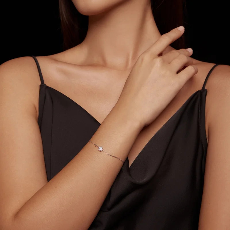 (image for) Pandora Style Sparkle Moissanite Bracelet - MSB001 - View 6