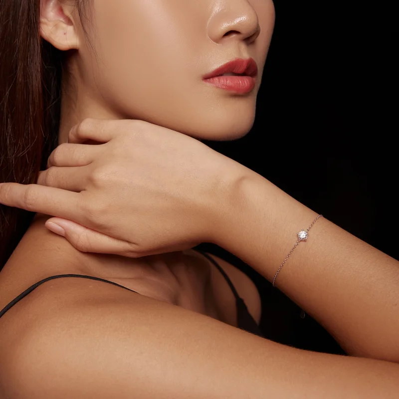 (image for) Pandora Style Sparkle Moissanite Bracelet - MSB001 - View 8