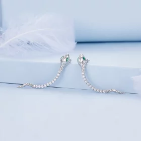 Pandora Style Spirit Snake Stud Earrings - BSE851 Pandora Style Spirit Snake Stud Earrings - BSE851