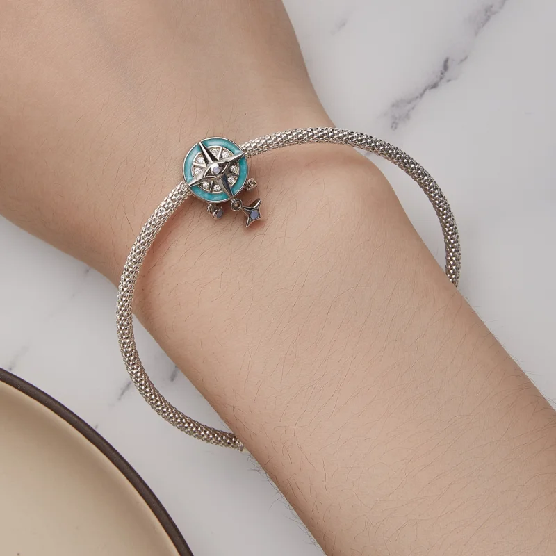 (image for) Pandora Style Star Compass Charm - BSC854 - View 6