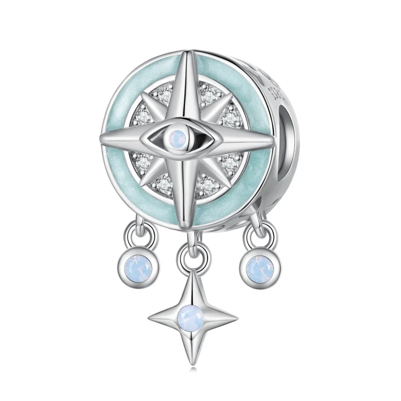 (image for) Pandora Style Star Compass Charm - BSC854 - Product Image