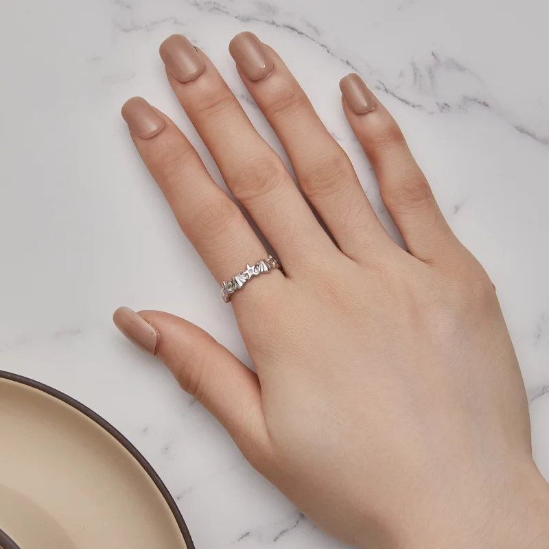 (image for) Pandora Style Starfish Shell Ring - BSR430 - View 4