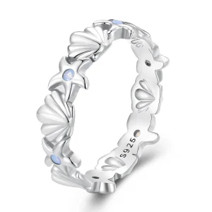 (image for) Pandora Style Starfish Shell Ring - BSR430
