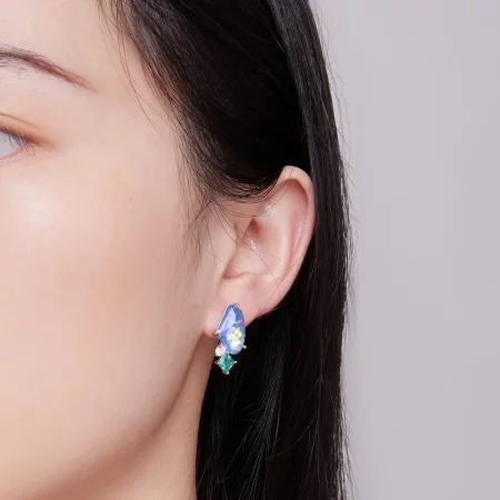 Pandora Style Summer Main Stone Stud Earrings - BSE839