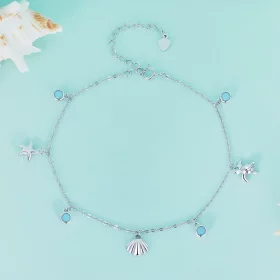 Pandora Style Summer Ocean anklet - BST006 Pandora Style Summer Ocean anklet - BST006
