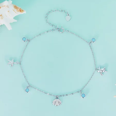 Pandora Style Summer Ocean anklet - BST006