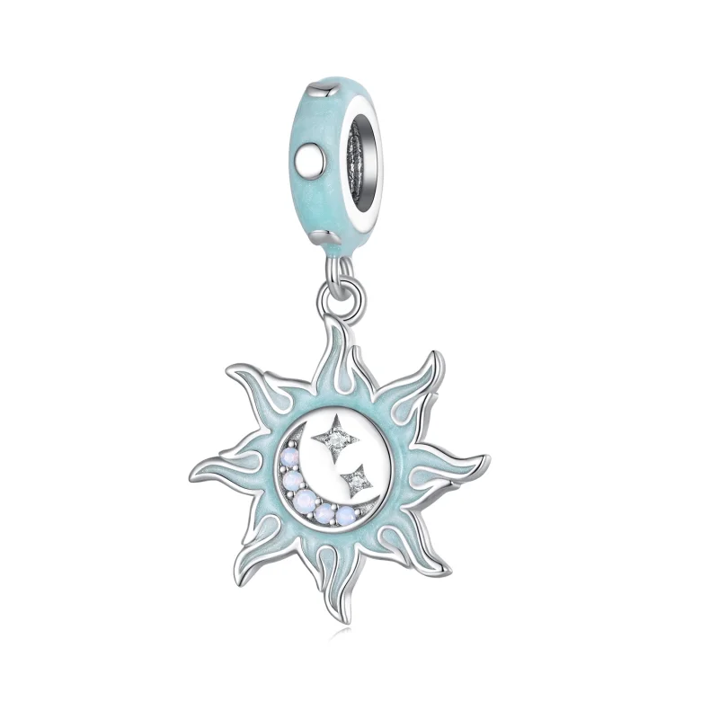 (image for) Pandora Style Sun And Moon Pendant Charm - BSC855 - Product Image