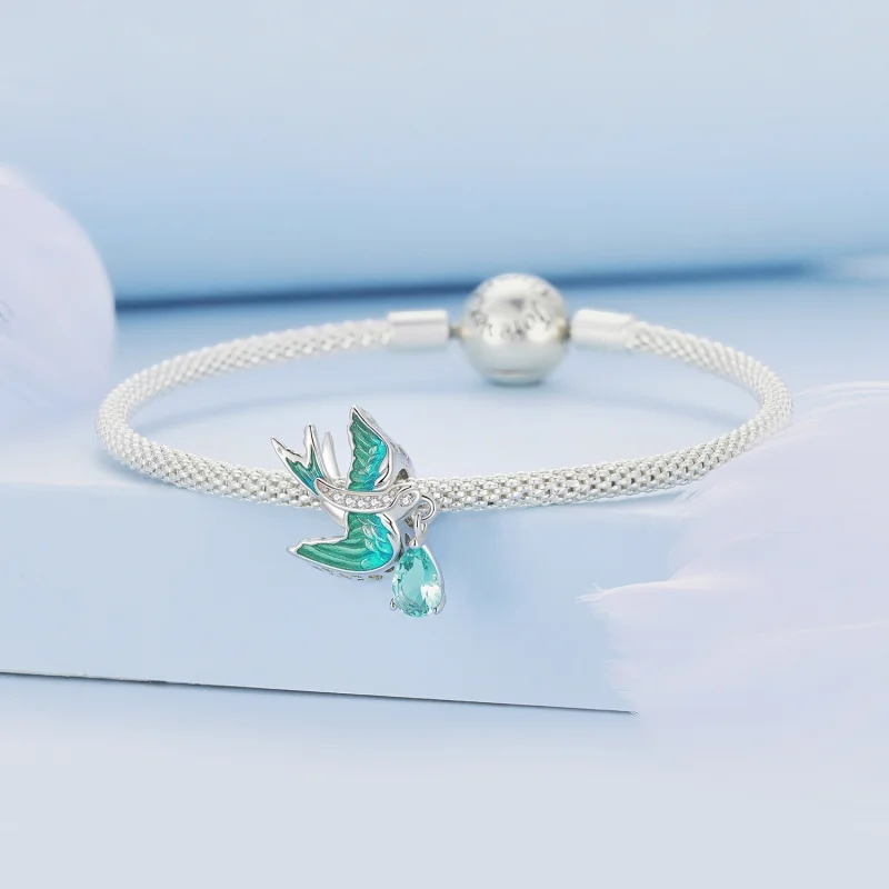 (image for) Pandora Style Swallow Charm - BSC865 - View 3