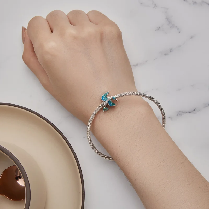 (image for) Pandora Style Swallow Charm - BSC865 - View 5