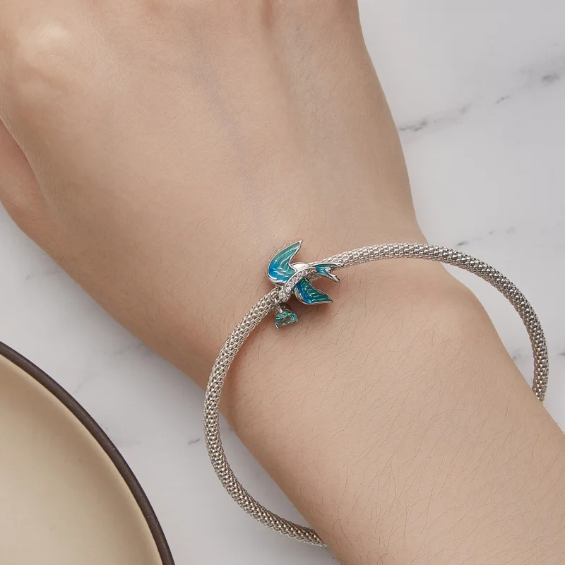 (image for) Pandora Style Swallow Charm - BSC865 - View 6