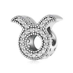 Pandora Style Taurus Lucky Zodiac Charm - SCC2516-2 Pandora Style Taurus Lucky Zodiac Charm - SCC2516-2